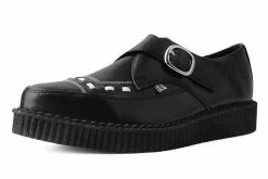 A3017 Black TUKskin™ Buckle Pointed Creeper