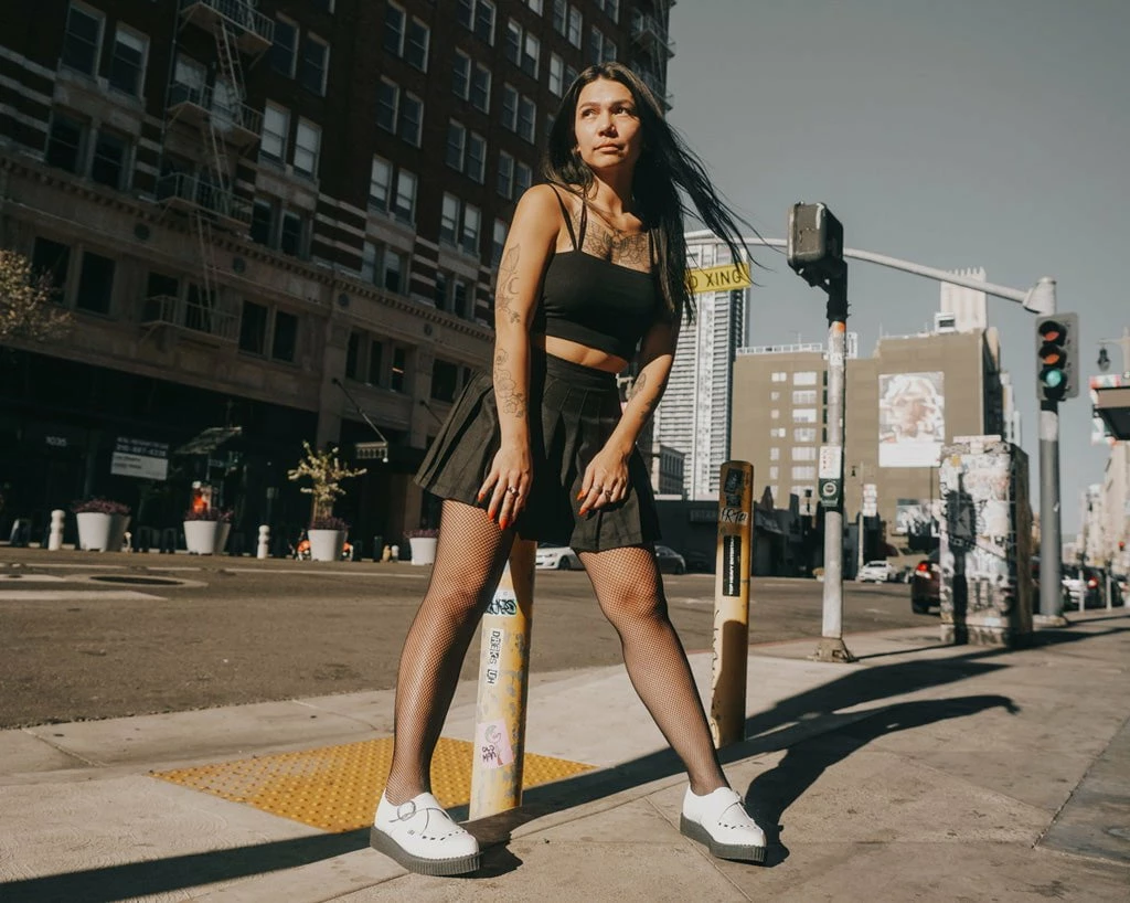 A3018 White TUKskin⢠Buckle Pointed Creeper