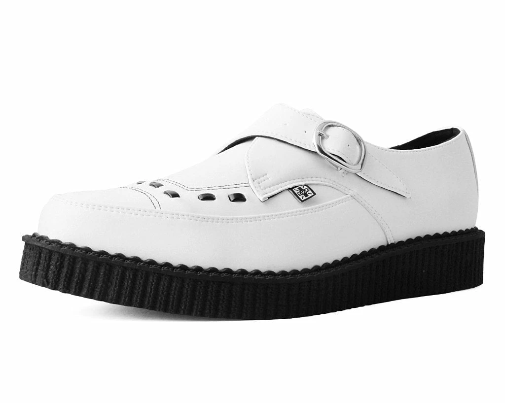 A3018 White TUKskin⢠Buckle Pointed Creeper