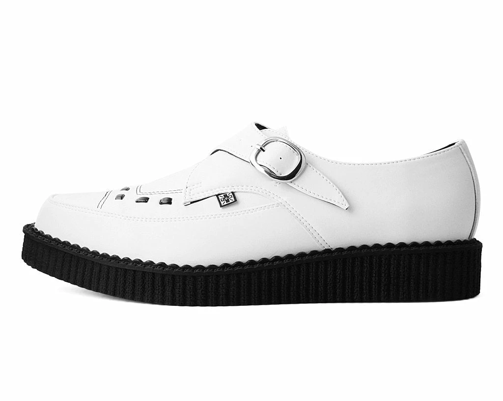 A3018 White TUKskin⢠Buckle Pointed Creeper
