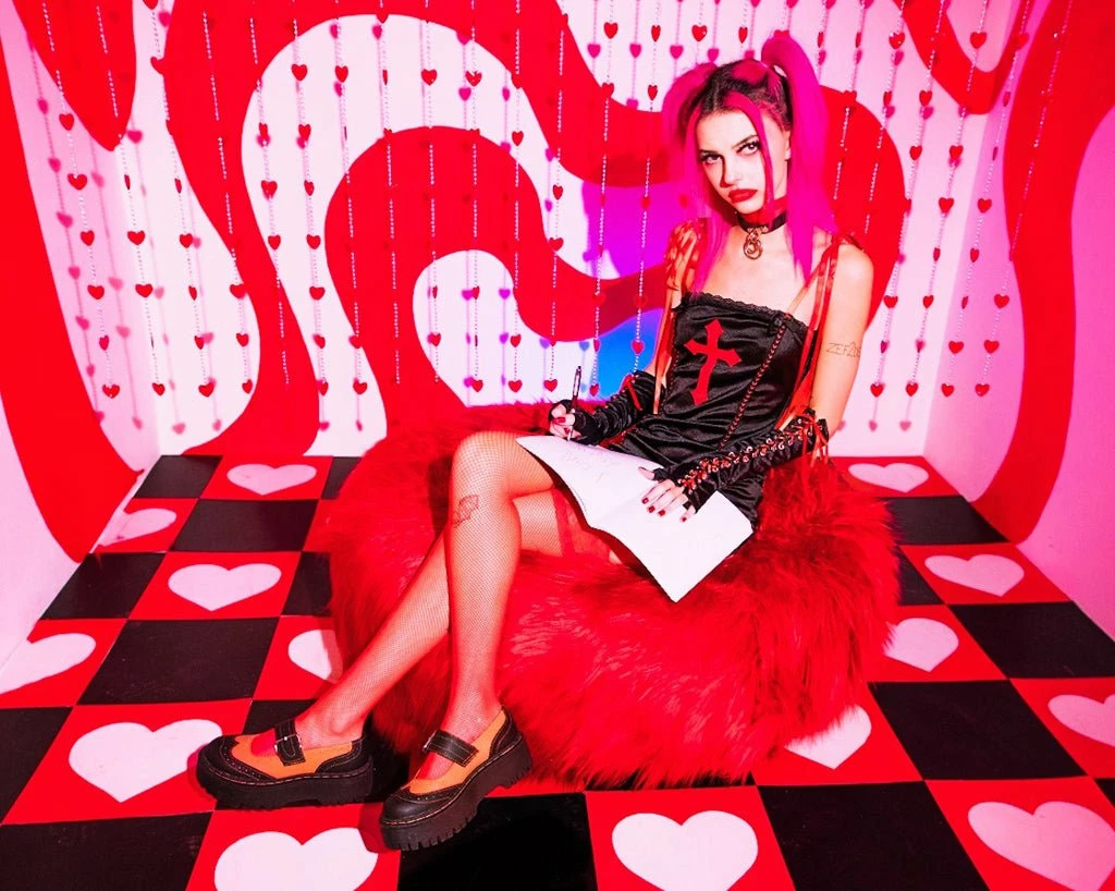 A3023L Women Black & Orange TUKskin⢠Double Decker Mary Jane