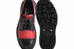 A3032L Black & Red Double Decker Brogue