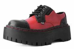 A3032L Black & Red Double Decker Brogue