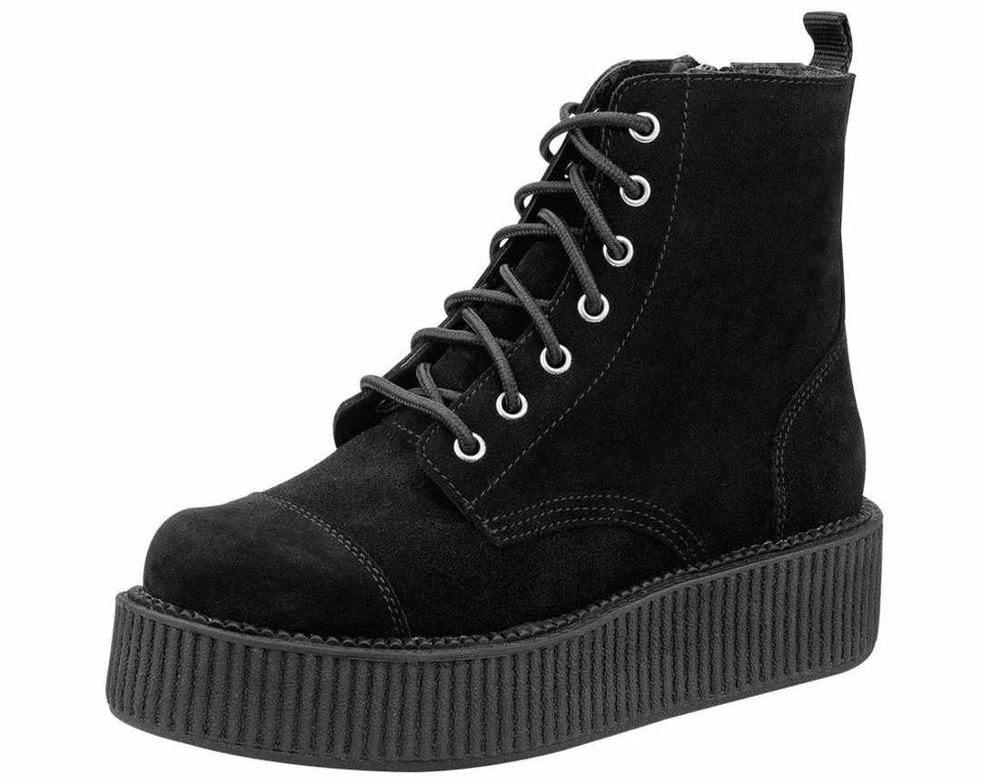 A8642L Women Black Suede Viva Mondo Boots