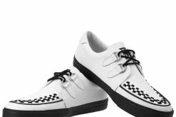 A9179 Women White Leather D-Ring VLK Sneaker