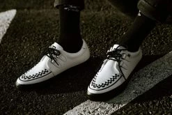 A9179 Women White Leather D-Ring VLK Sneaker