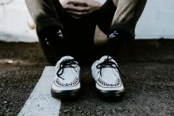 A9179 Women White Leather D-Ring VLK Sneaker