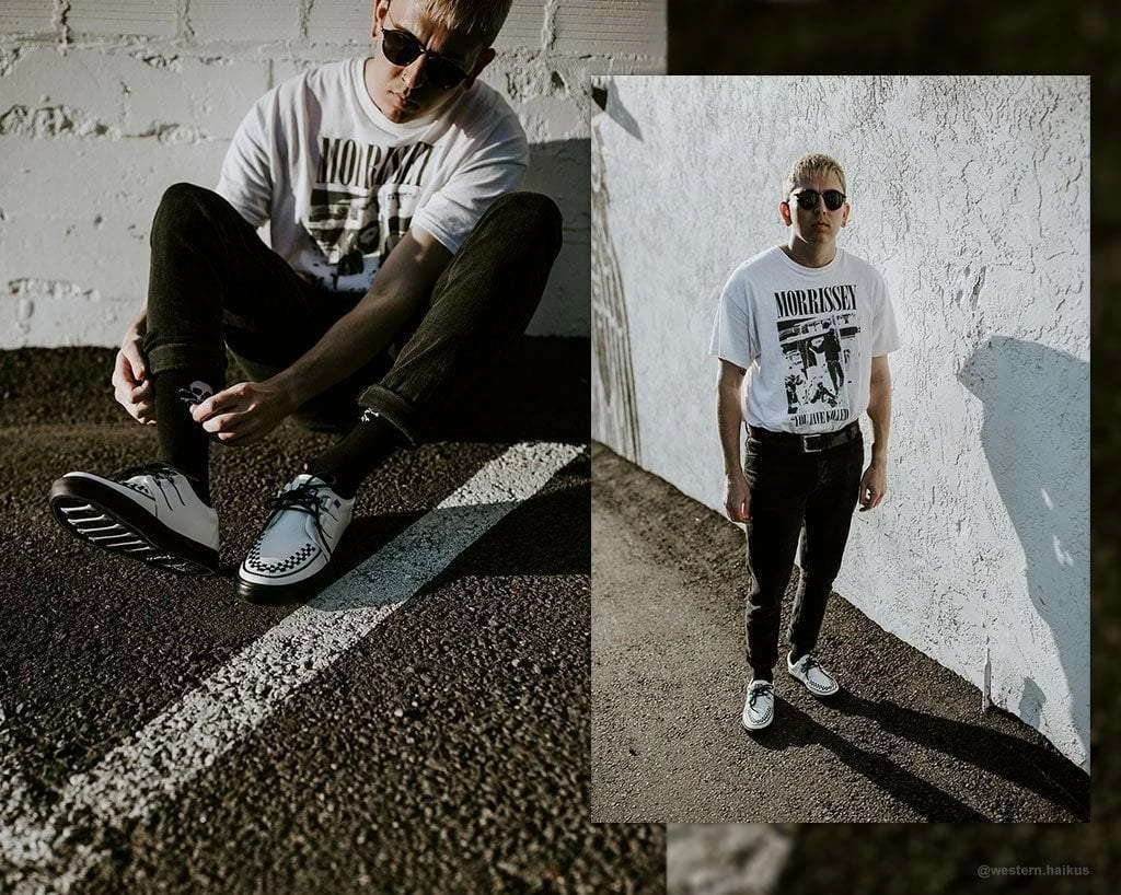 A9179 Women White Leather D-Ring VLK Sneaker