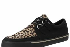 A9181 Black & Leopard Vegan VLK Sneaker Women