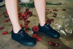 A9486 Black Basic Twill D-Ring VLK Sneaker