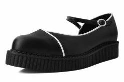 A9590L Black Dorsay Pointed Mary Jane Women