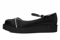 A9590L Black Dorsay Pointed Mary Jane Women