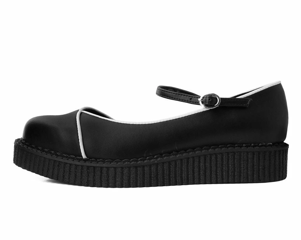 A9590L Black Dorsay Pointed Mary Jane Women