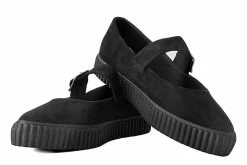 A9677L Black Pointed EZC Mary Jane Women