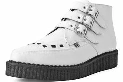 A9683 White TUKskin™ 3-Buckle Boot Women