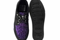 A9690 Black & Purple Leopard D-Ring VLK Sneaker