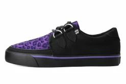 A9690 Black & Purple Leopard D-Ring VLK Sneaker
