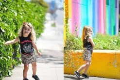 A9723B Black 2-Ring VLK Creeper Toddler Sneaker Vegan