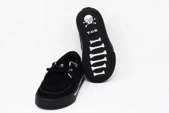 A9723B Black 2-Ring VLK Creeper Toddler Sneaker Vegan