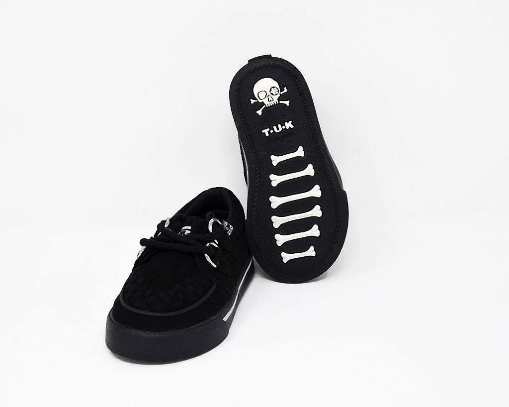 A9723B Black 2-Ring VLK Creeper Toddler Sneaker Vegan