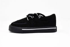 A9723B Black 2-Ring VLK Creeper Toddler Sneaker Vegan