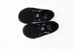 A9723B Black 2-Ring VLK Creeper Toddler Sneaker Vegan