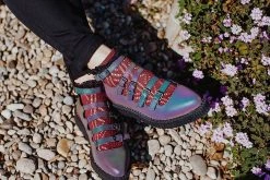 A9730L Women Midnight Chameleon Multi-Strap Mary Jane