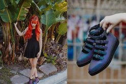 A9730L Women Midnight Chameleon Multi-Strap Mary Jane