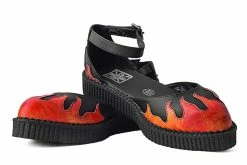 A9731L Black TUKskin™ Flame Sandal Women
