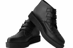 A9744 Black TUKskin⢠3-Buckle Skull Boot