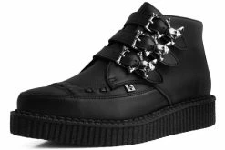 A9744 Black TUKskinβ’ 3-Buckle Skull Boot
