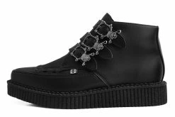 A9744 Black TUKskin⢠3-Buckle Skull Boot