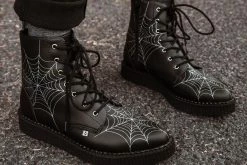 A9746 Black TUKskin™ 7-Eye Spiderweb Glow Boot