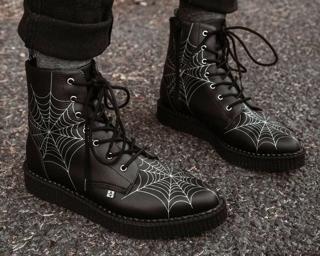 A9746 Black TUKskin™ 7-Eye Spiderweb Glow Boot