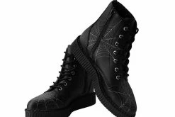 A9746 Black TUKskin™ 7-Eye Spiderweb Glow Boot