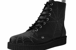 A9746 Black TUKskinβ’ 7-Eye Spiderweb Glow Boot