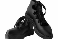 A9768L Women Black TUKskin™ 5-Loop Ribbon Mary Jane