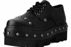 A9770 Black Stud Gibson Dino Lug Sole Women