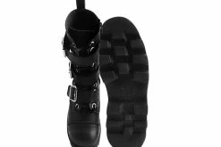 A9801 Black 12-Eye 3-Strap Dino Boot