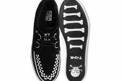 A9807 Black Suede D-Ring Interlace VLK Sneaker Women