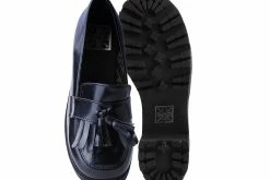 A9826L Black Oil Haze Loafer Platform