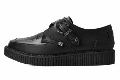 A9847 Black TUKskin™ Western Antique Buckle Pointed Creeper