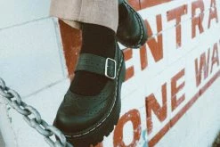 A9887L Black Double Decker Mary Jane Women