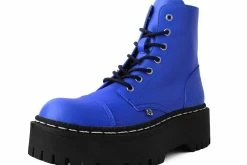 A9891 Electric Blue Double Decker Boot Women