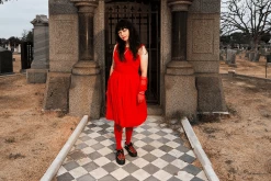 A9924 Women Black TUKskin™ & Red Tartan VLK Sneaker