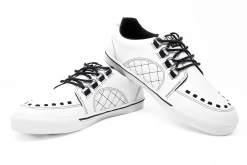 A9926 White TUKskin™ Quilted Interlace Sneaker