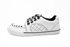 A9926 White TUKskin™ Quilted Interlace Sneaker