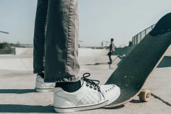 A9926 White TUKskin™ Quilted Interlace Sneaker