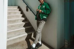 A9948 Black & Grey Leopard Hair VLK Sneaker