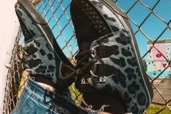 A9948 Black & Grey Leopard Hair VLK Sneaker